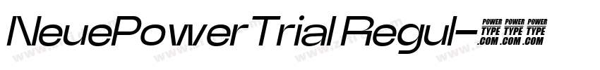 NeuePowerTrial Regul字体转换 NeuePowerTrial Regul字体转换